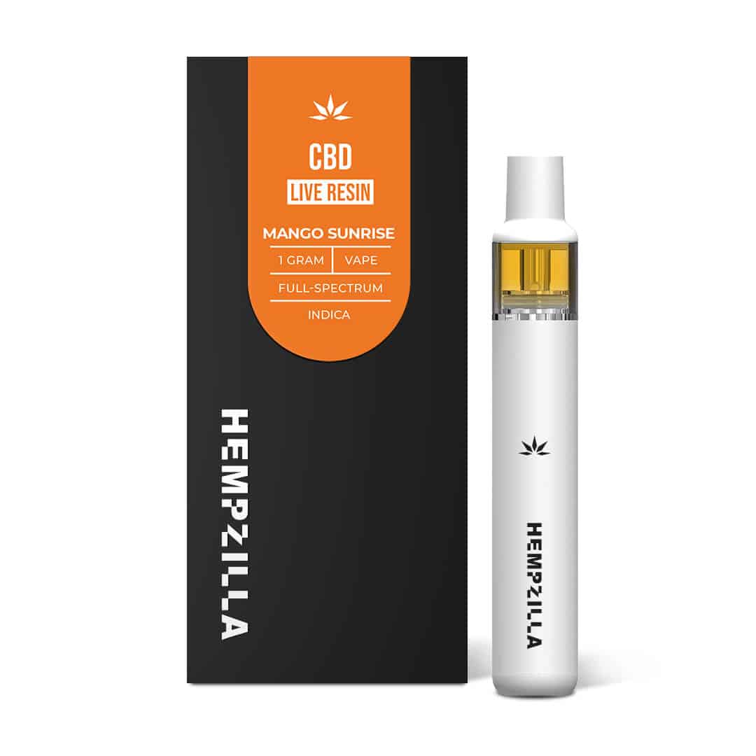 Mango Sunrise CBD Live Resin 1G Vape