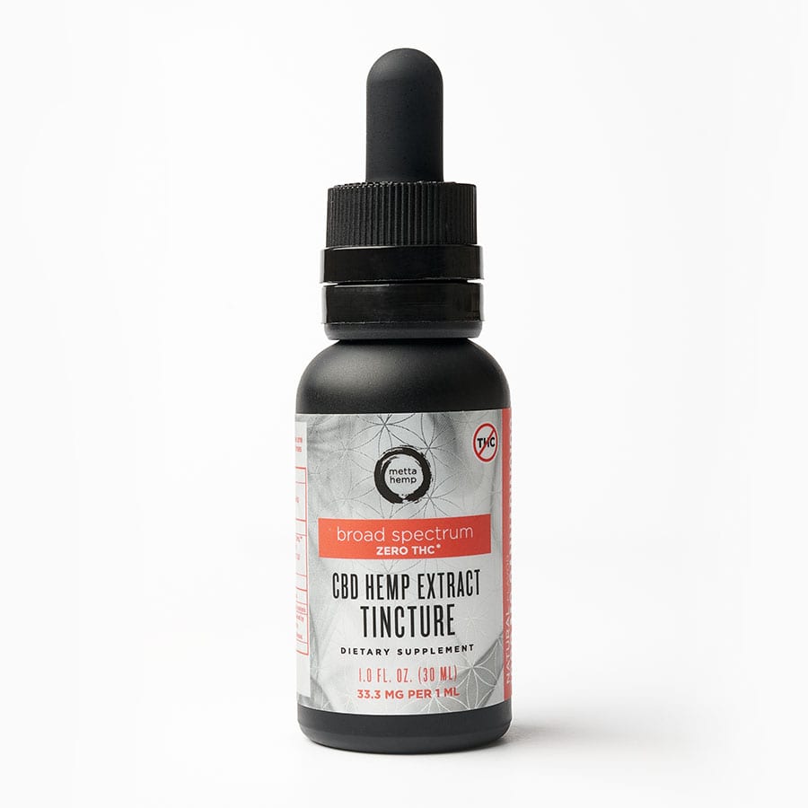 CBD Tincture: Zero-THC* Broad-Spectrum (1000mg)