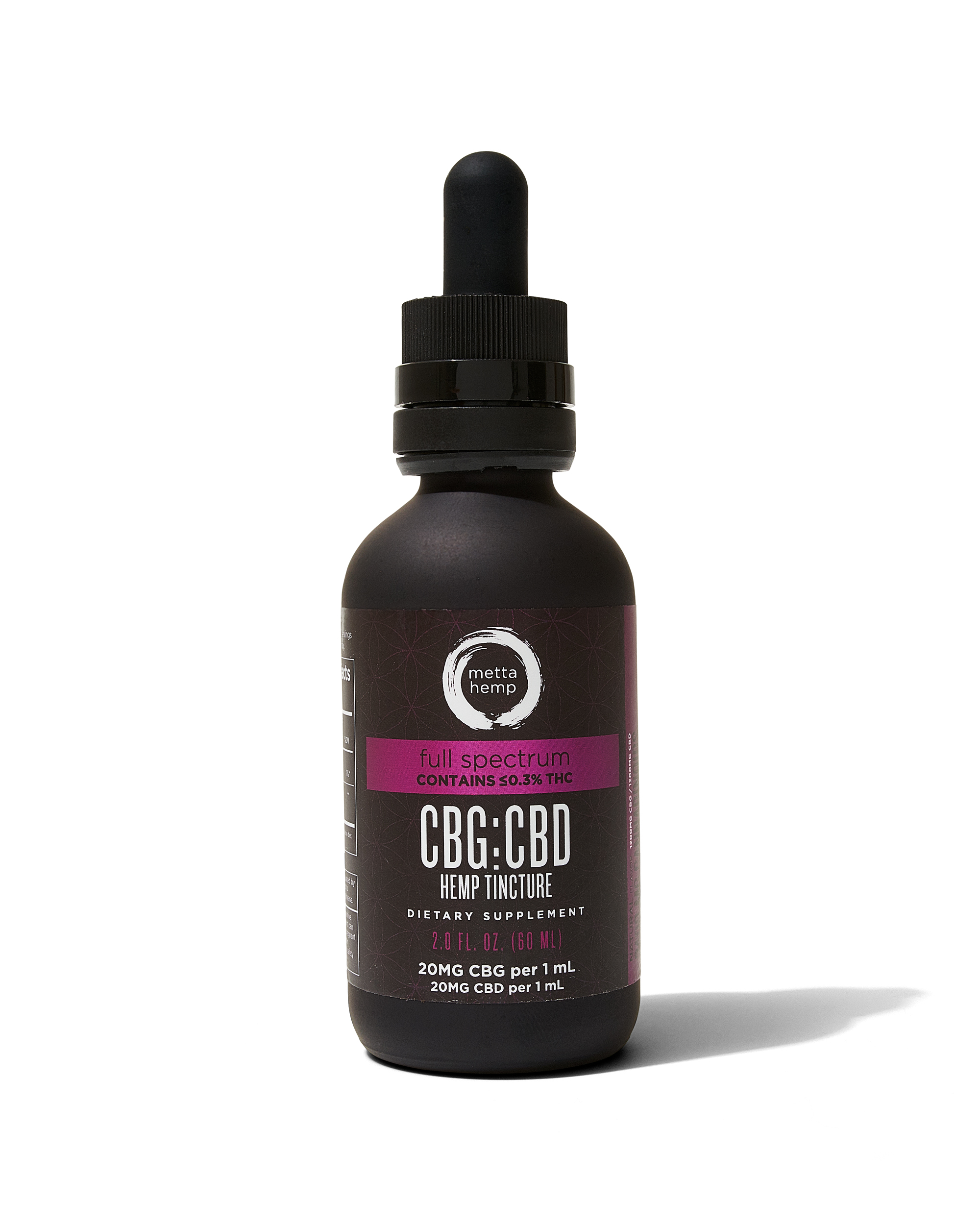 CBG:CBD Tincture: Full-Spectrum (1200mg CBG / 1200mg CBD)