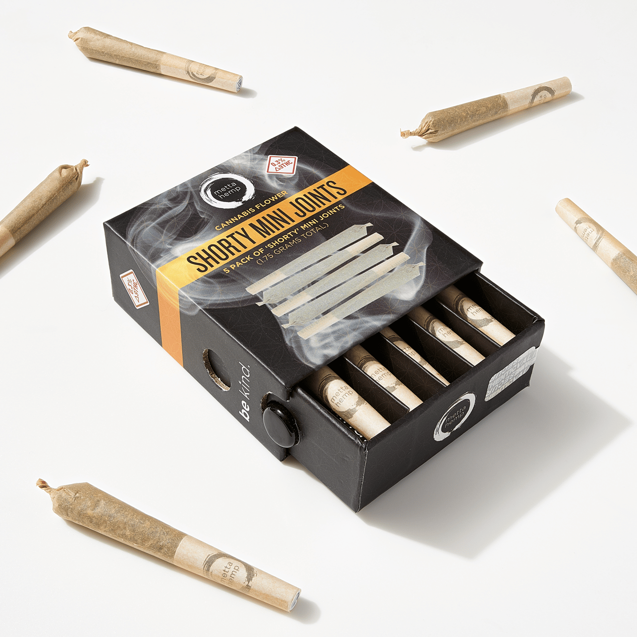 Mini Hemp Joints: CBD / CBG Blend, 5-Pack