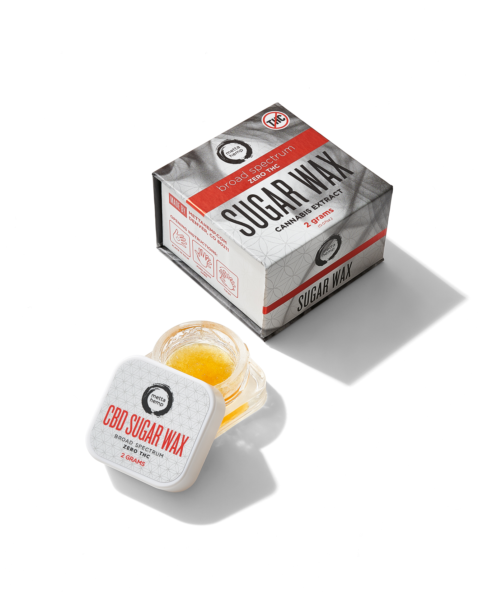 CBD Sugar Wax: Zero-THC* Broad-Spectrum – 2 grams